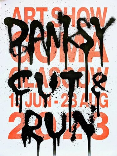 Screenprint on satin paper-Cut and Run, 2019 par Banksy, Œuvre sur papier en vente sur Singulart