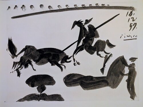 Helioengravings on vellum(A Los Toros) - Corrida Scenes, 1961 par Pablo Picasso, Édition en vente sur Singulart