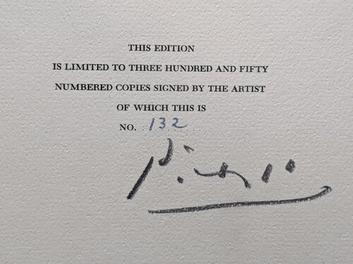 Picasso: The Recent Years 1939-1946 - Exceptional rare signed by Picasso, 1946 by Pablo Picasso, Work on Paper for Sale on Singulart
