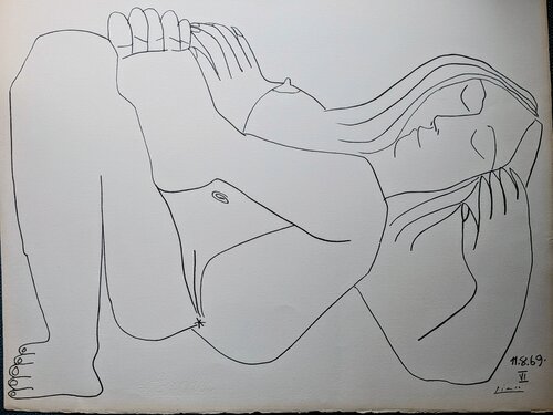 Pablo Picasso - Nude II - Original  Lithograph, 1972 by Pablo Picasso, Work on Paper for Sale on Singulart