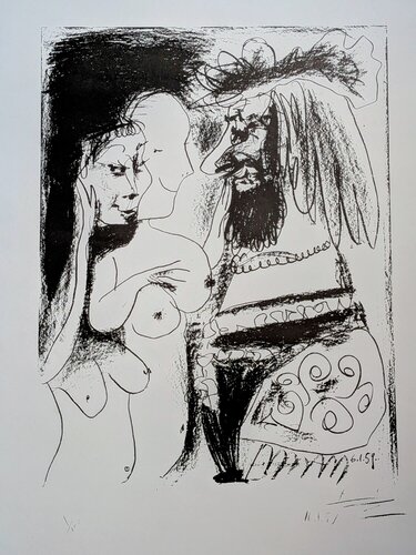 The Old King-Picasso for The Patriot-Color Lithograph after 1981 edition by Pablo Picasso, Work on Paper for Sale on Singulart