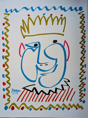 King Carnival-Picasso for The Patriot-Color Lithograph after 1981 edition by Pablo Picasso, Work on Paper for Sale on Singulart