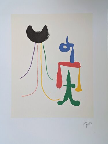 Lithograph in colors - Surrealist Couple by Joan Miró, Work on Paper for Sale on Singulart