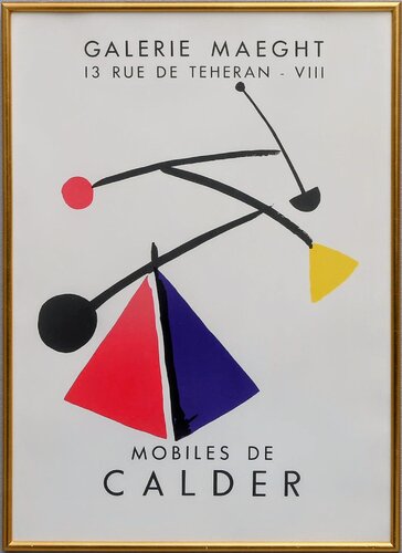 Original lithographic poster for Calder exhibit, 1954 van Alexander Calder, Werk op papier te koop op Singulart