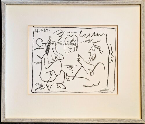 Pablo PiCASSO - Rare Original Hand-Signed Lithograph - Lea Dejeuners, 1962 (Cramer, 118) van Pablo Picasso, Werk op papier te koop op Singulart