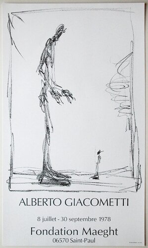 Dialog - Original Lithographic poster, 1978 par Alberto Giacometti, Œuvre sur papier en vente sur Singulart
