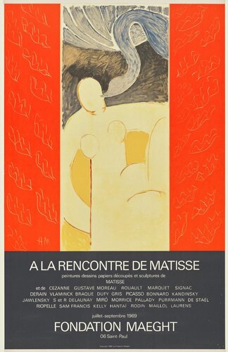 Matisse original vintage lithographic poster, 1969 by Henri Matisse, Work on Paper for Sale on Singulart