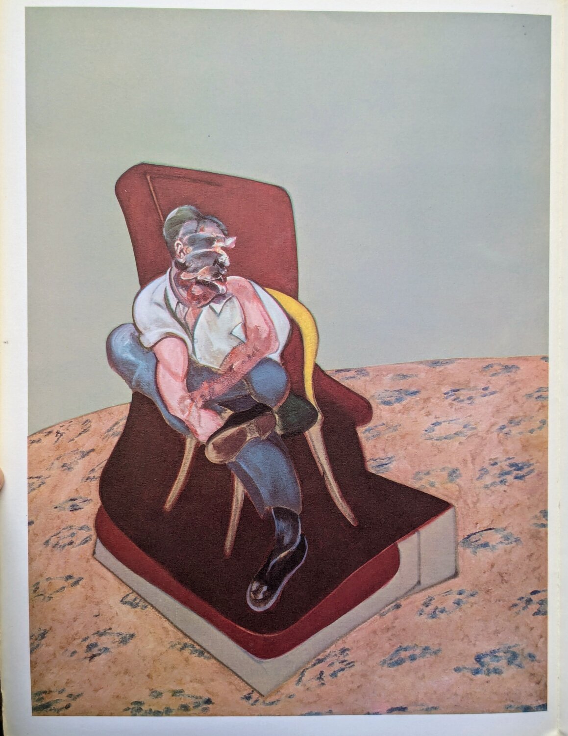 Portait of Lucian Freud I - Original Lithograph, 1966 Francis Bacon Werk auf Papier zu verkaufen