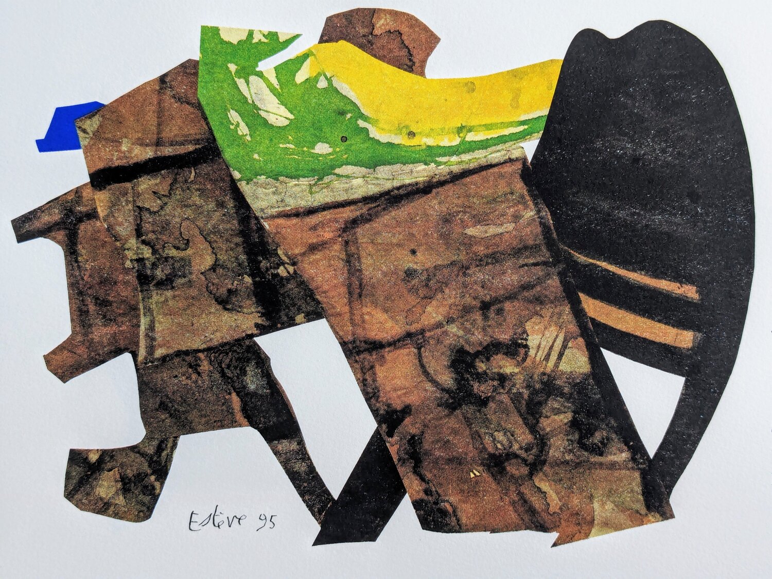 Abstraction - Original Signed Serigraphy in colors, 1995 Maurice Estève
