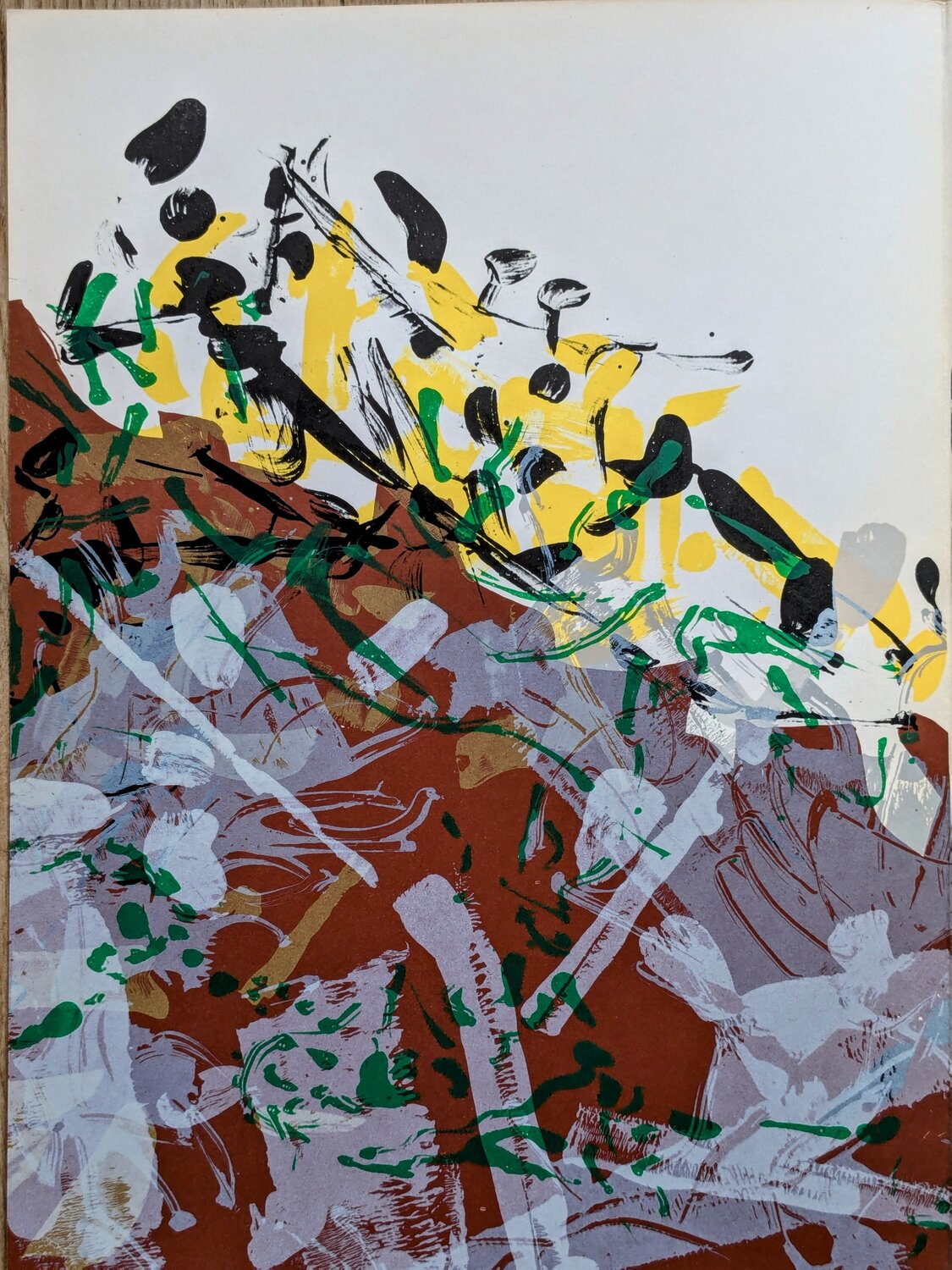 Abstract Composition II, Original Lithograph in colors, 1968 Jean-Paul Riopelle Werk auf Papier zu verkaufen