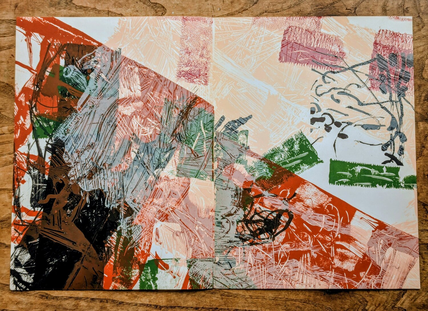 Abstraction, Original Lithograph in colors, 1968 Jean-Paul Riopelle Werk auf Papier zu verkaufen