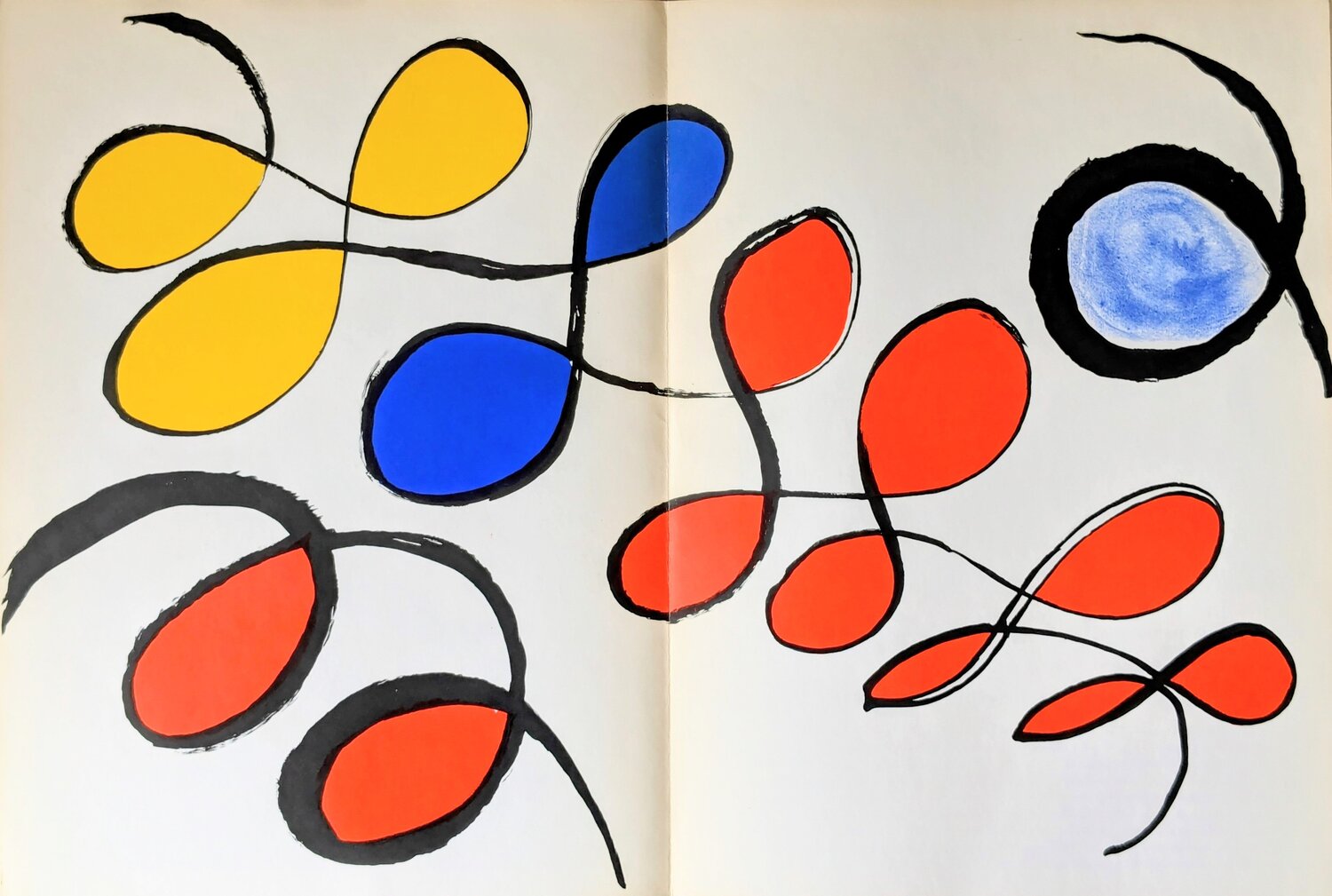 Abstraction in Colors III - Original lithograph in colors, 1971 Alexander Calder Werk auf Papier zu verkaufen