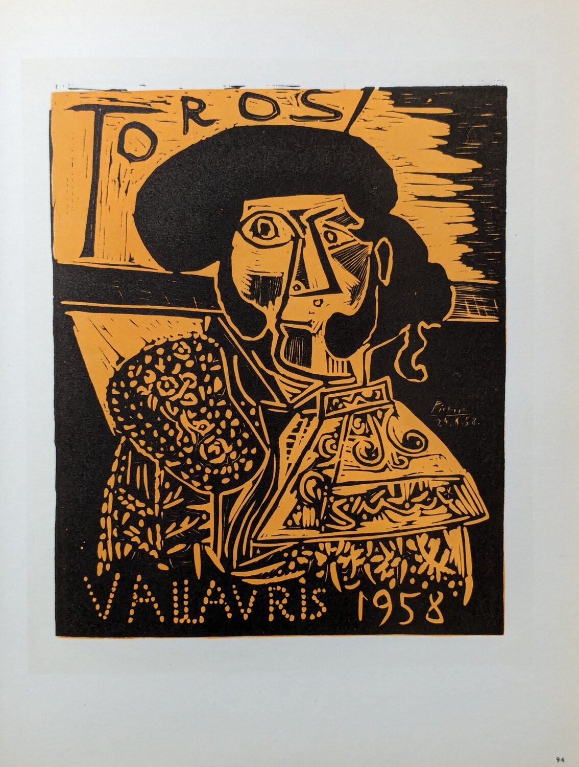Original Color Lithograph - Toros at Vallauris, 1959 Pablo Picasso Werk auf Papier zu verkaufen