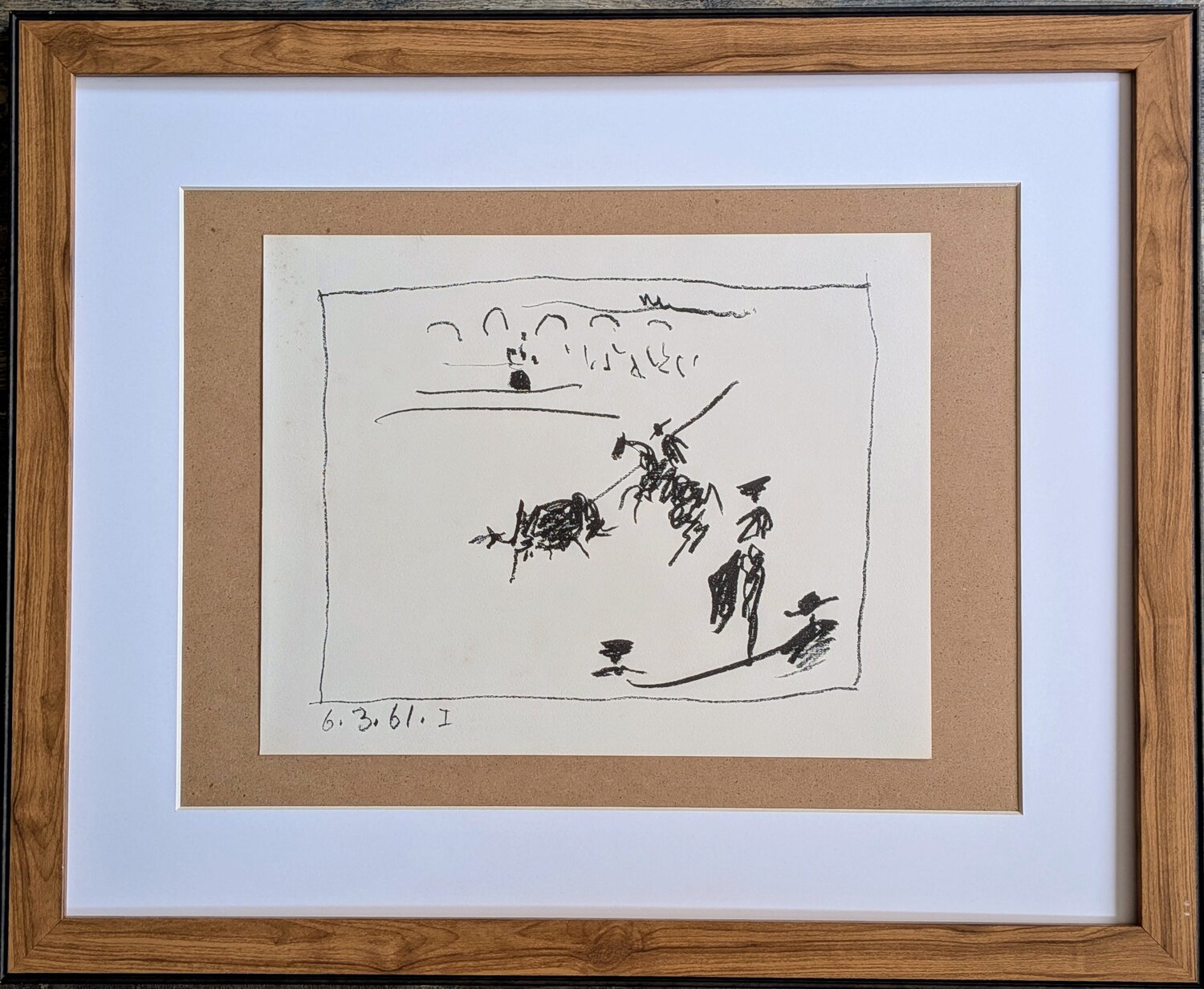 Original Lithograph I - A Los Toros with Picasso - 1961 Pablo Picasso Werk auf Papier zu verkaufen