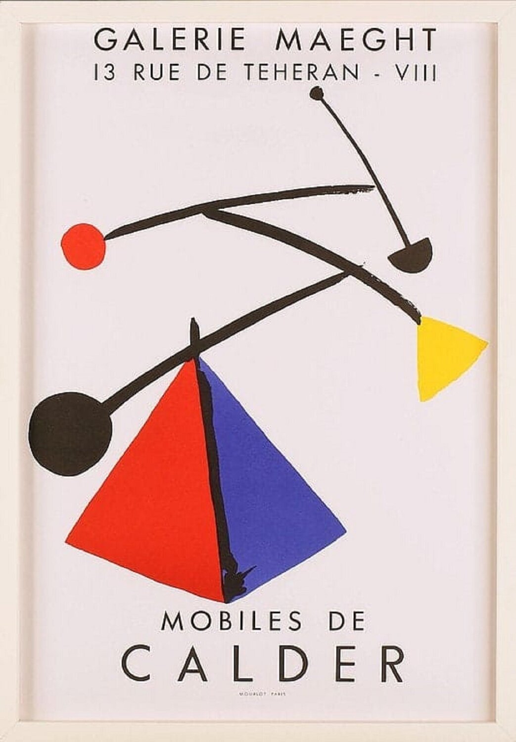 Mobiles - Calder Original Lithograph for 1954 exhibit Alexander Calder