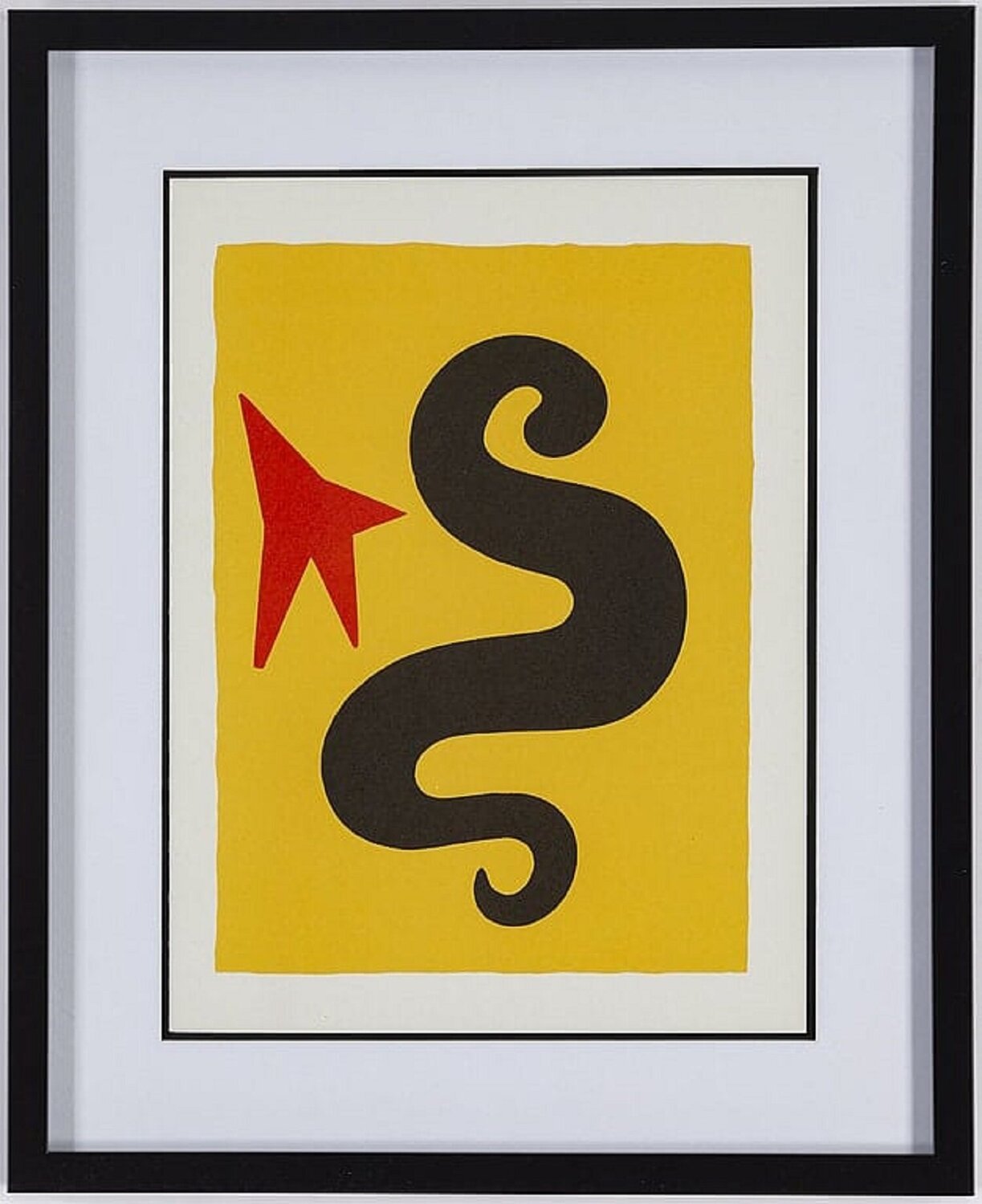 Abstraction in Three Colors - Original Lithograph, 1971 Bram van Velde Werk auf Papier zu verkaufen