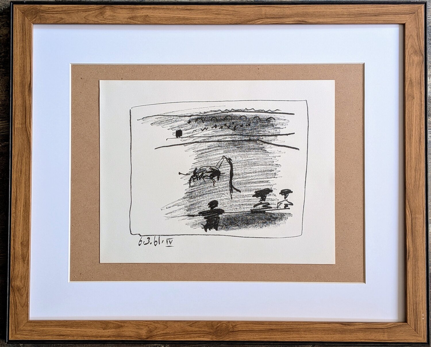 Original Lithograph III - A Los Toros with Picasso - 1961 Pablo Picasso Werk auf Papier zu verkaufen