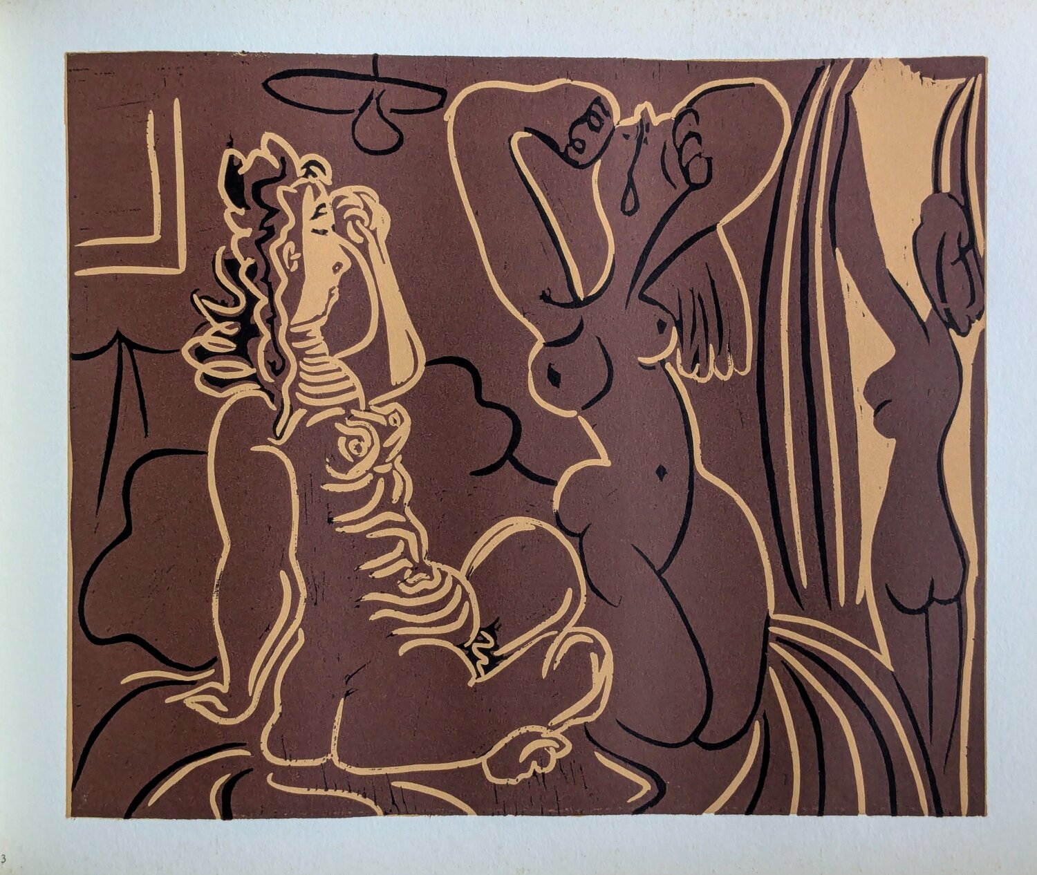 Nudes - Original Linocut, 1962 Pablo Picasso Opera su carta in vendita