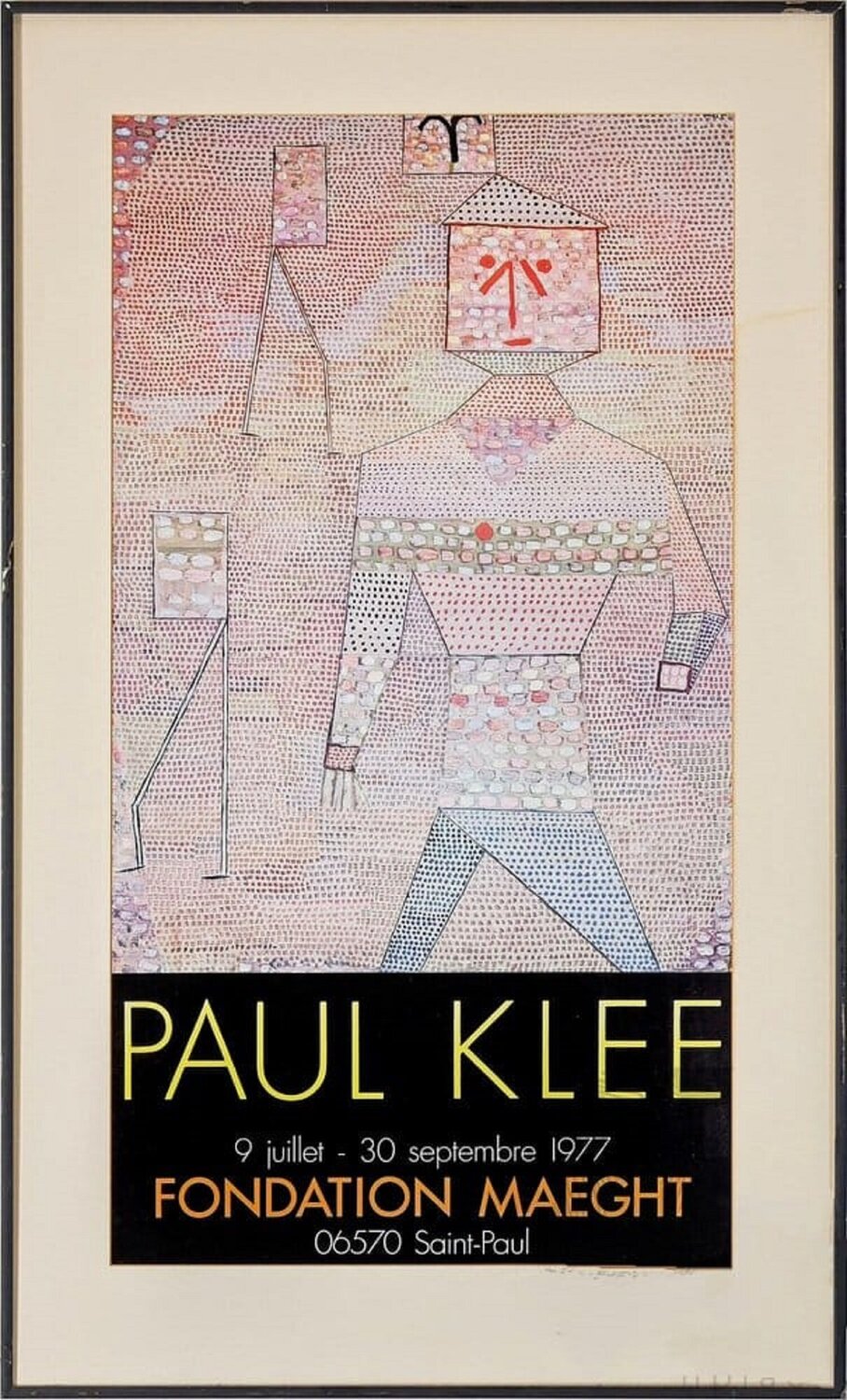Vintage Lithographic poster, 1977 Paul Klee Werk auf Papier zu verkaufen