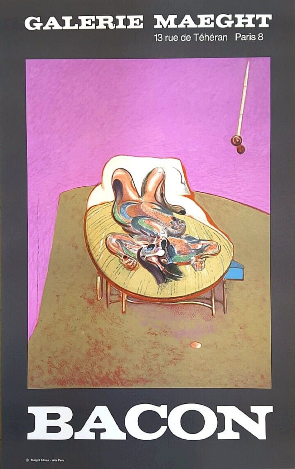 Nude - Lithographic poster in color, 1966 Francis Bacon Opera su carta in vendita