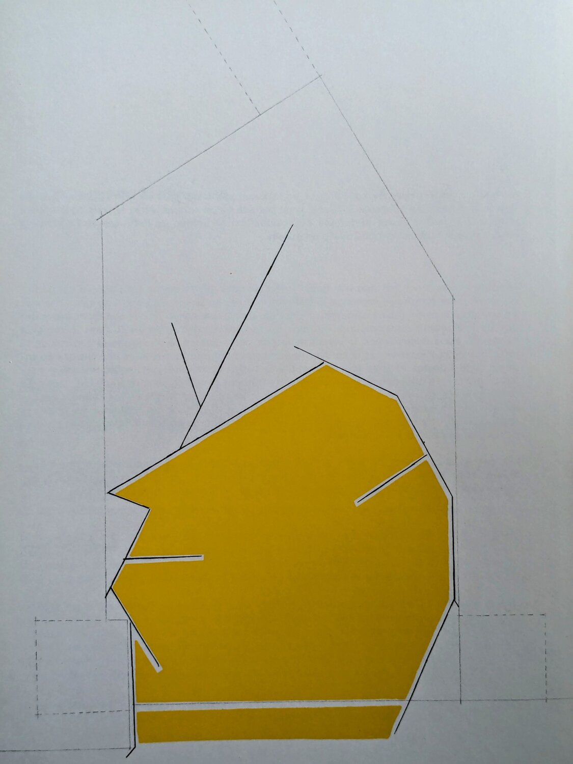 Abstraction in Yellow - Original Lithograph, 1970 Pablo Palazuelo