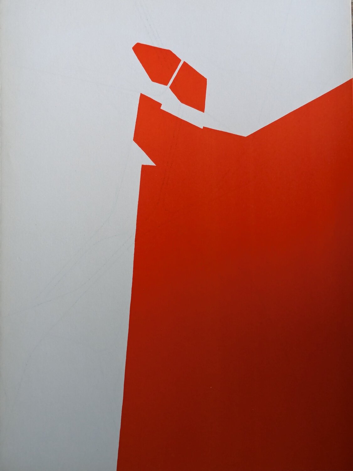 Abstraction in Red and White - Original Lithograph, 1970 Pablo Palazuelo Werk auf Papier zu verkaufen