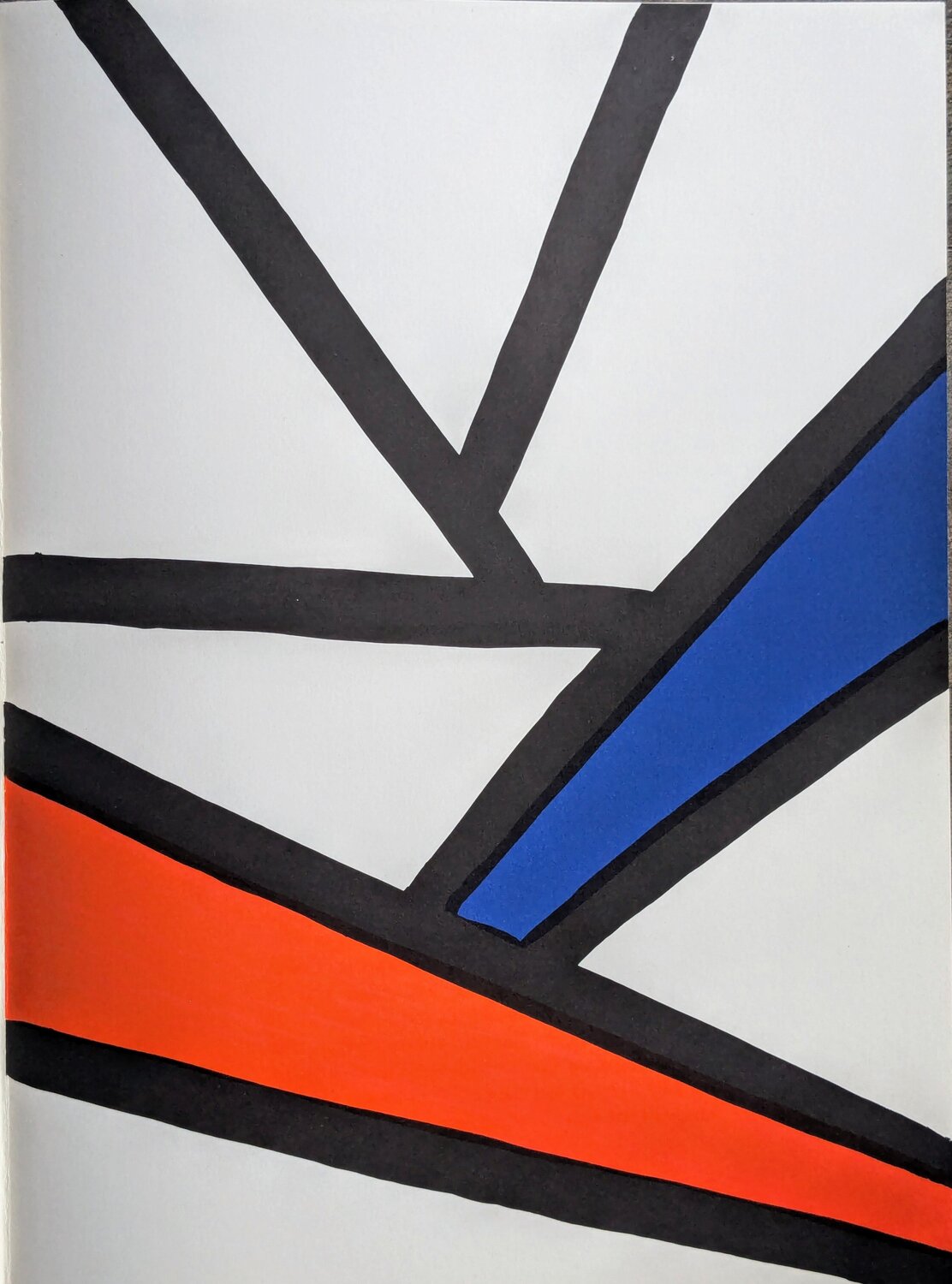 Abstraction IV - Original Lithograph in colors, 1968 Alexander Calder