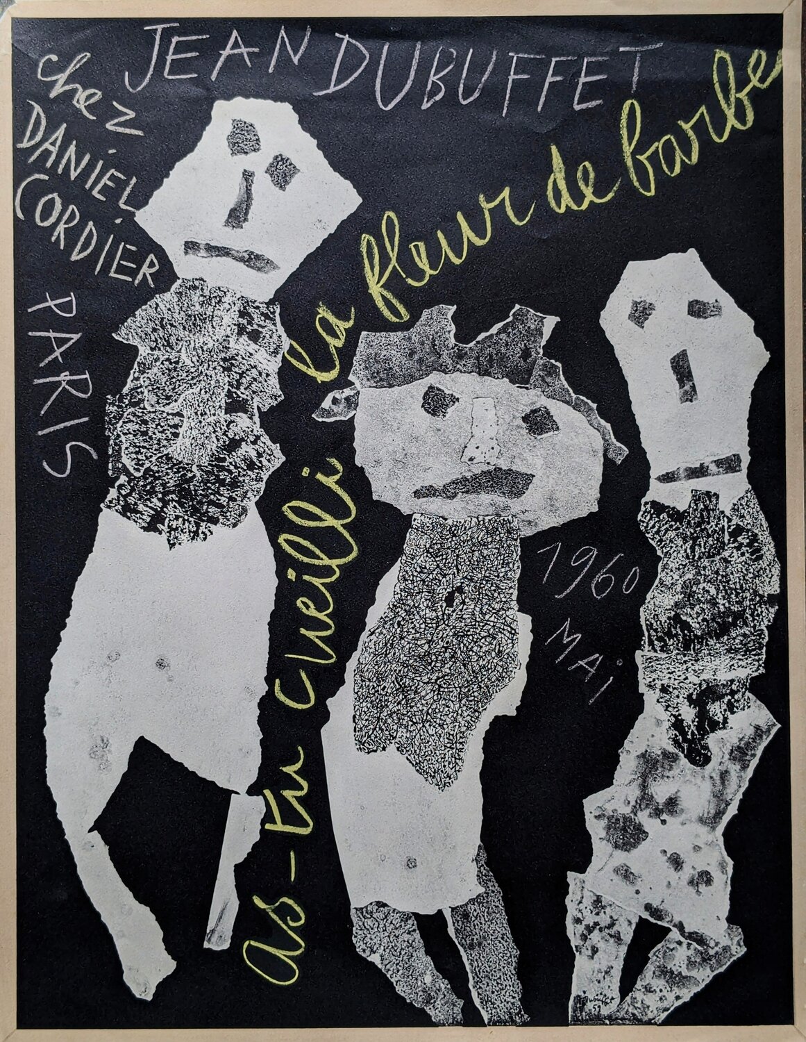 Composition - Mai, 1960 - Signed Lithograph in colors, 1960/Outsider Art Jean Dubuffet Werk auf Papier zu verkaufen