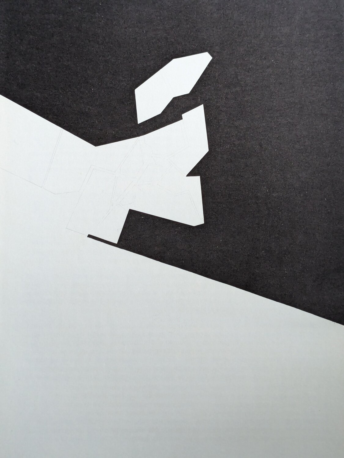 Abstraction in black&white, Original Lithograph, 1970 Pablo Palazuelo Werk auf Papier zu verkaufen