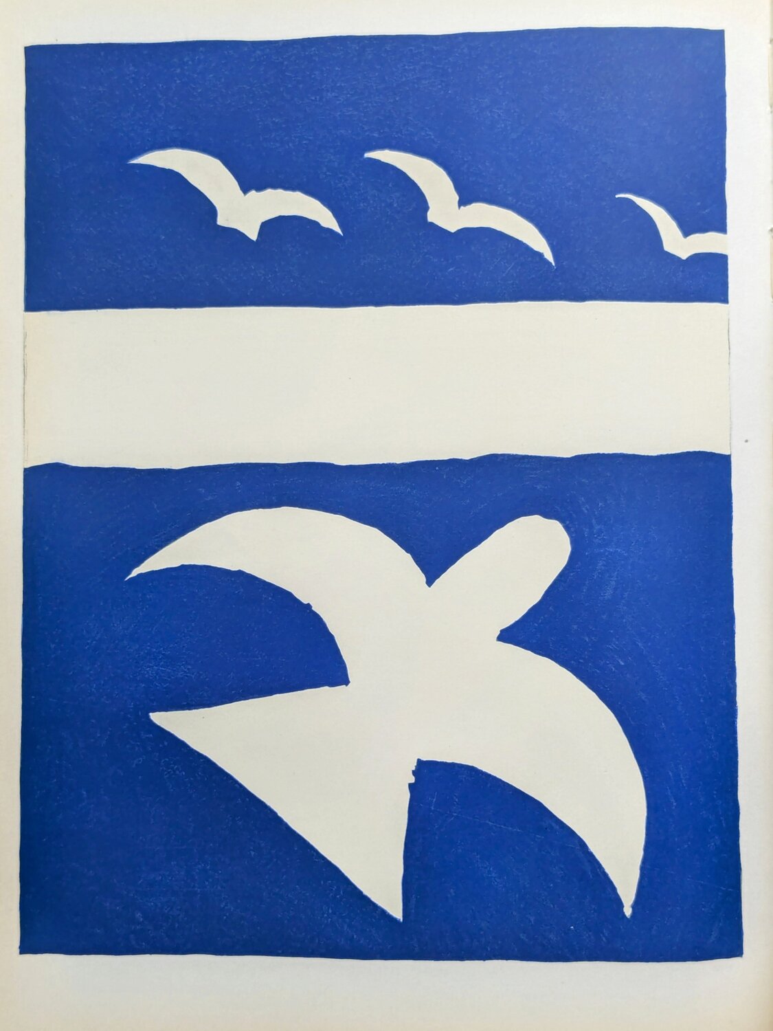 Original Lithograph in colors - Birds, 1955 Georges Braque