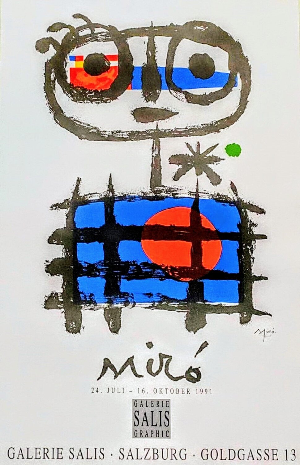 Lage Lithographic poster in colors, 1983 Joan Miró