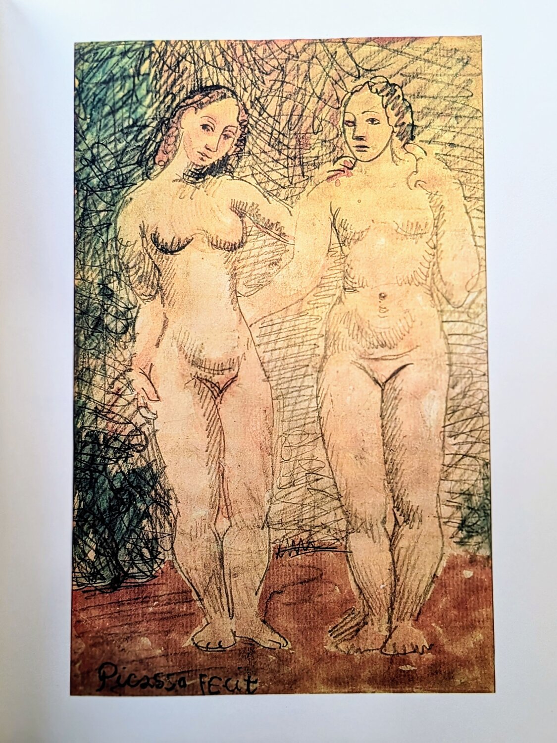 Two Girls - Signed Color Lithograph, 1962 Pablo Picasso Werk auf Papier zu verkaufen
