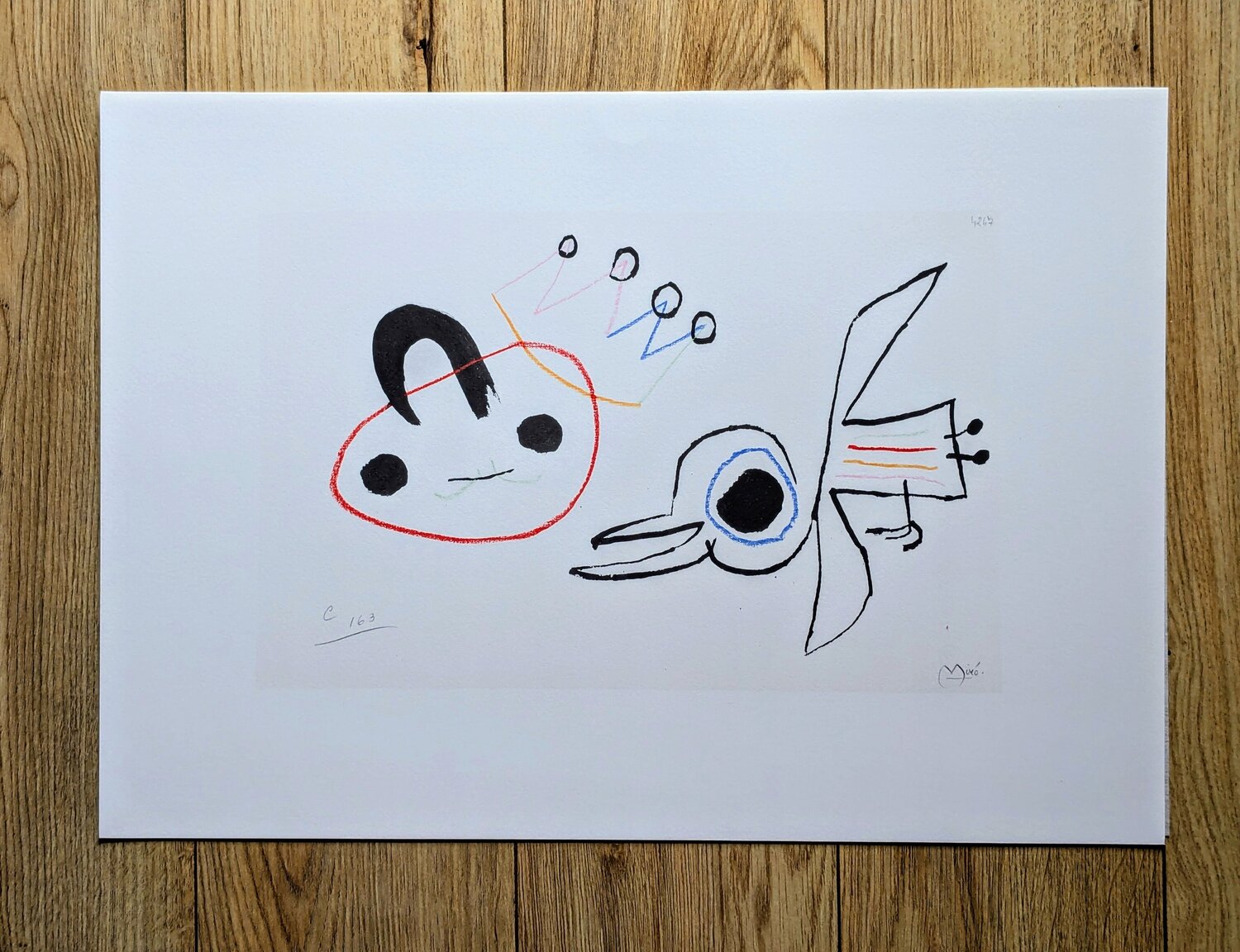 Enfance d'Ubu III- Color Lithograph, 1987 Joan Miró Werk auf Papier zu verkaufen