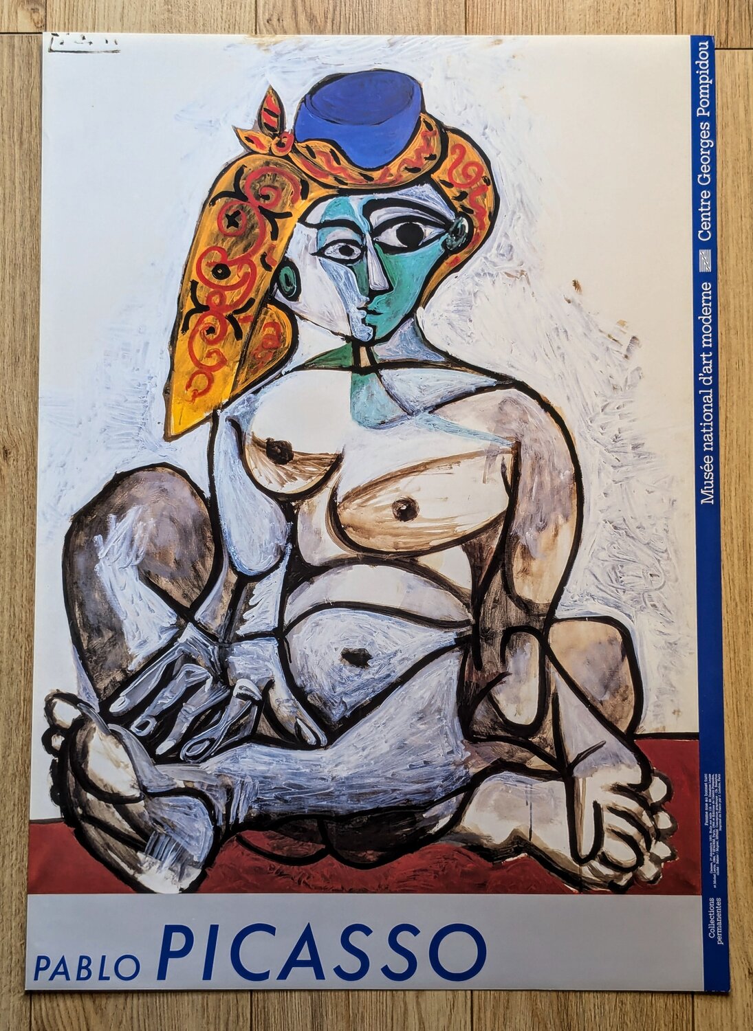 Girl with turkish hat-Original offset lithographic poster, 1996 Pablo Picasso Werk auf Papier zu verkaufen