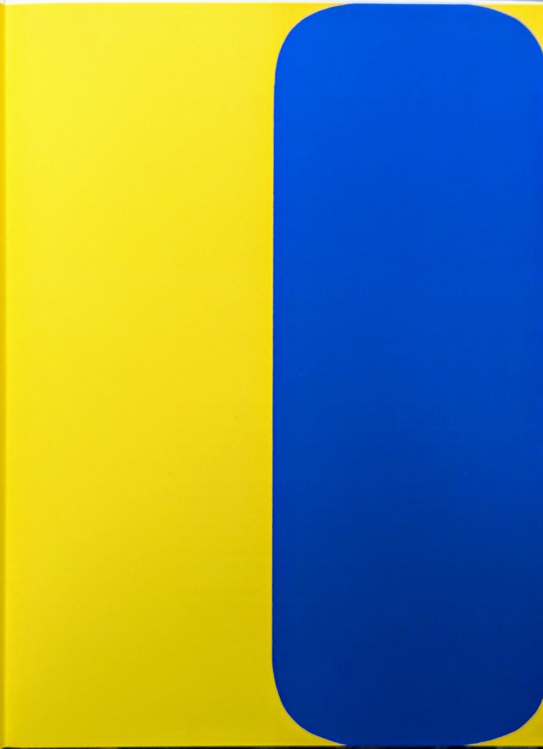 Composition in Yellow and Blue - Original Color Lithograph, 1964 Ellsworth Kelly Werk auf Papier zu verkaufen