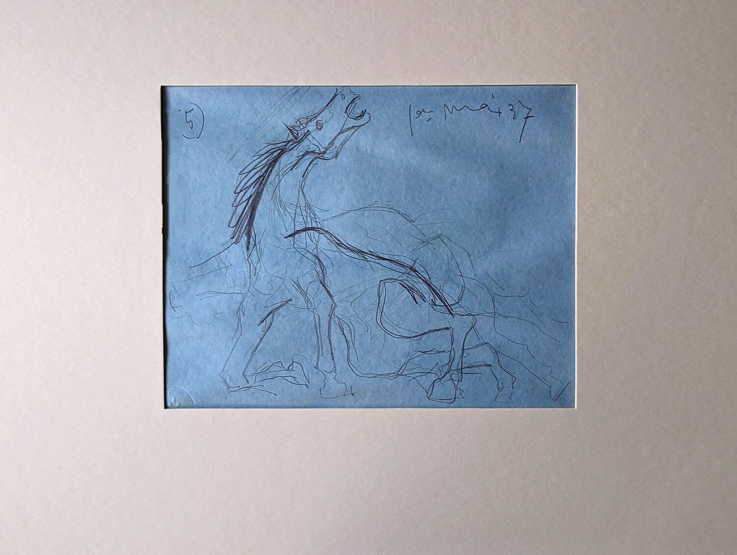 Horse Study for Guernica - Limited edition preparatory sketch Pablo Picasso Stampa in vendita