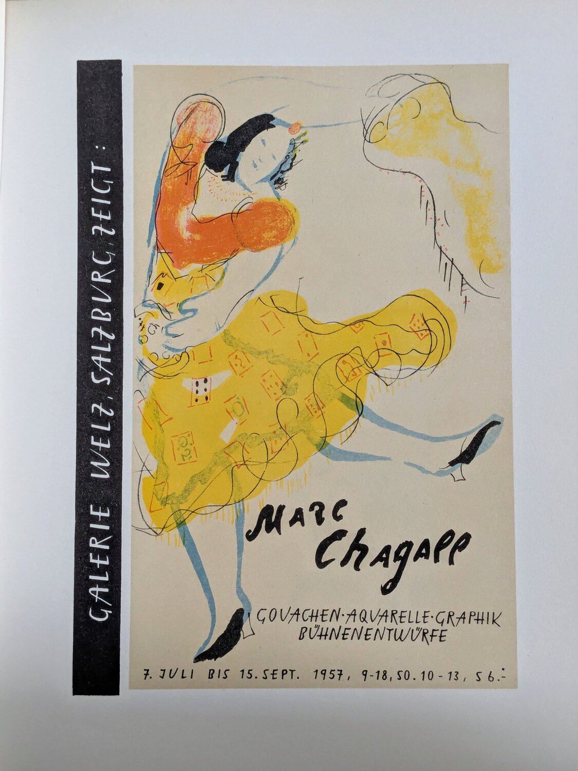 Dance - Color lithograph, 1959 Marc Chagall