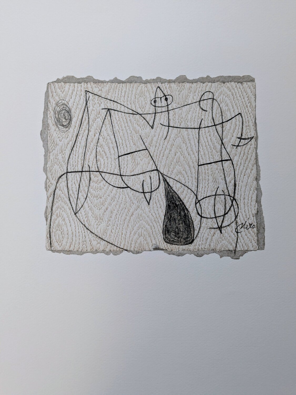 Woman - Color Lithograph, 1987 Joan Miró