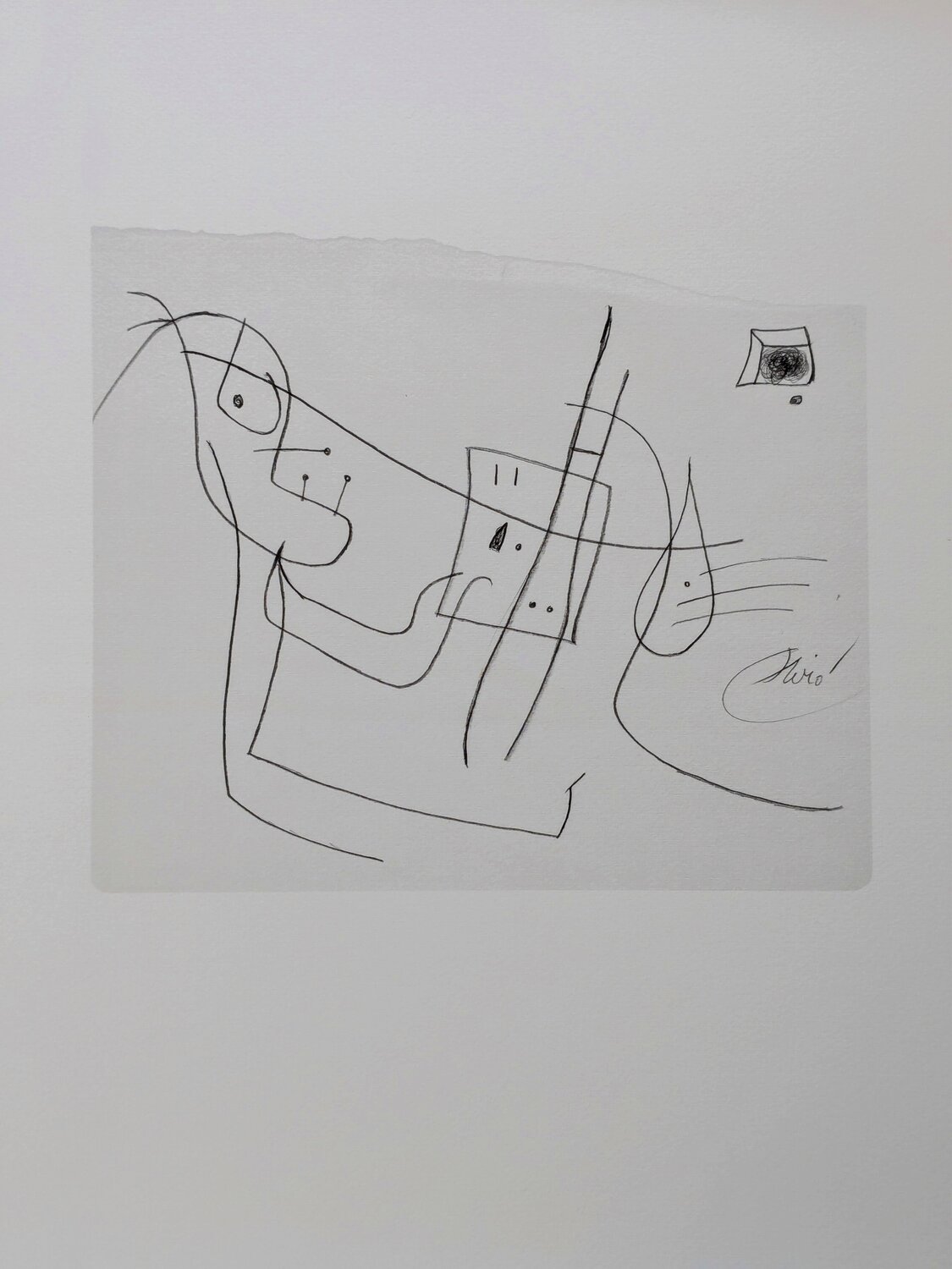 Artist at Work - Limited edition Lithograph, 1987 Joan Miró
