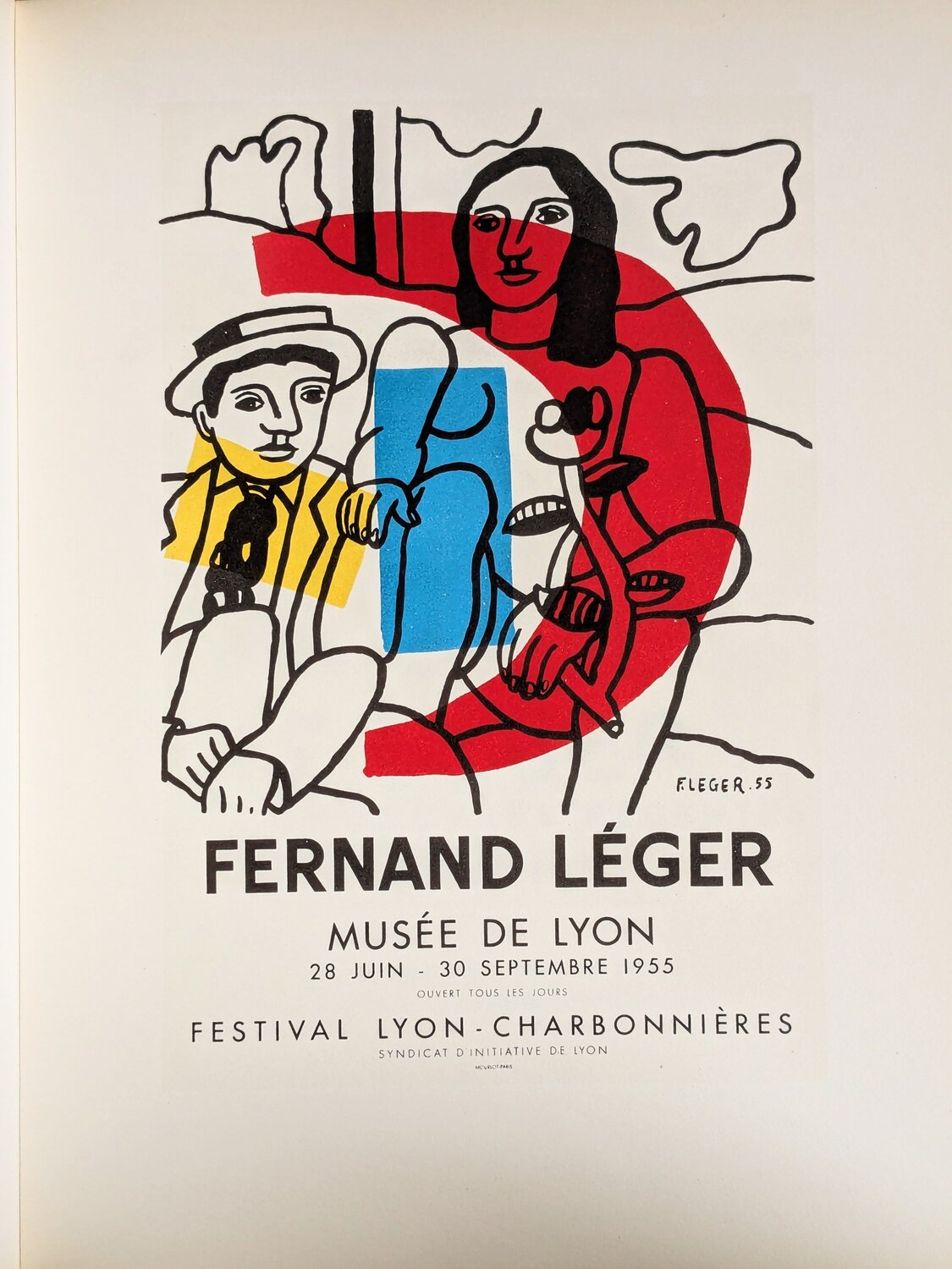 The Couple - Lithograph in colors, 1959 Fernand Léger Werk auf Papier zu verkaufen