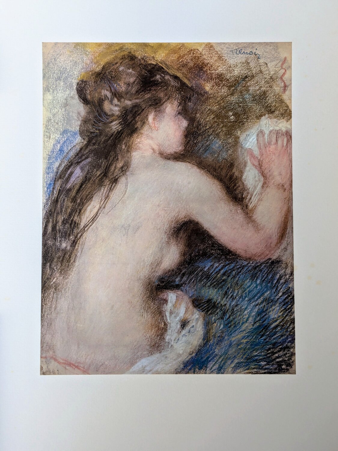 Nude from.behind  - Limited edition color lithograph Pierre-Auguste Renoir Opera su carta in vendita