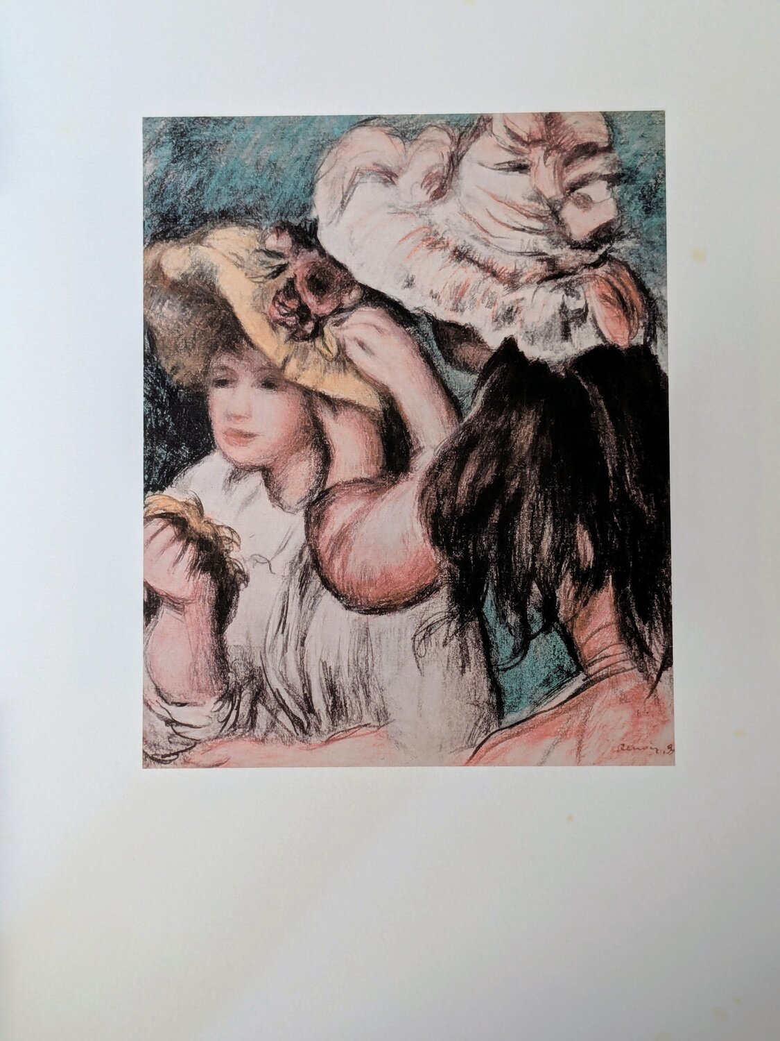 Two Girls  - Limited edition color lithograph Pierre-Auguste Renoir Werk auf Papier zu verkaufen