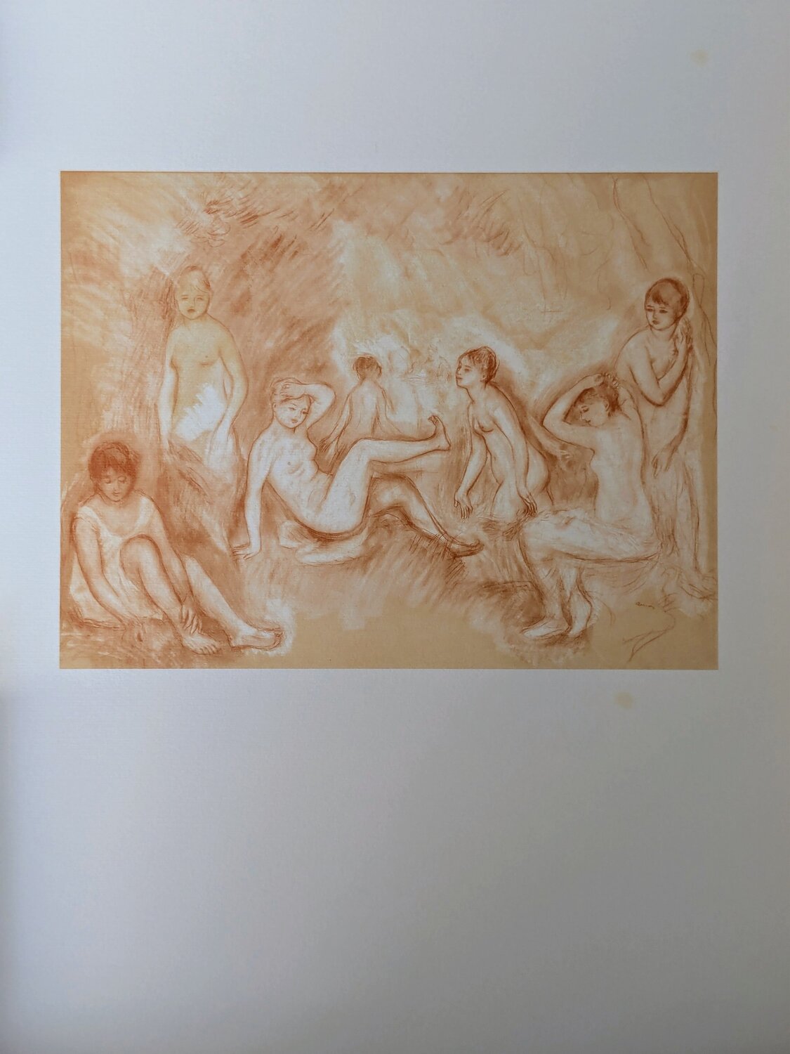 Nudes  - Limited edition color lithograph Pierre-Auguste Renoir Opera su carta in vendita