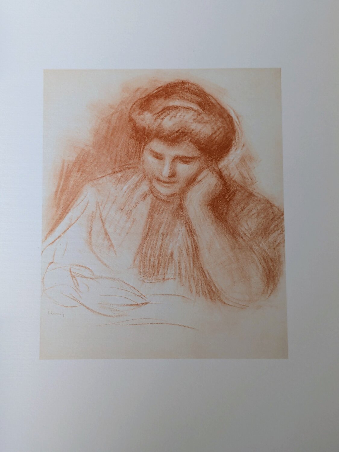 Portrait  - Limited edition color lithograph Pierre-Auguste Renoir Werk auf Papier zu verkaufen