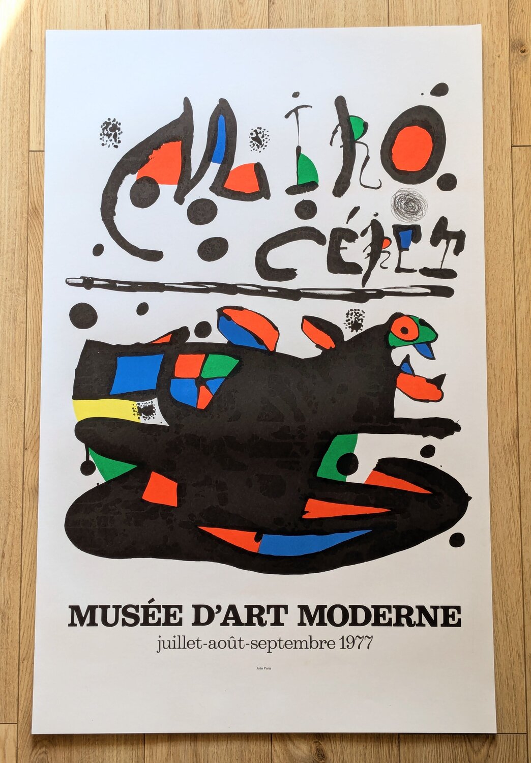 Original Lithograph in colors - Expo 1977 Joan Miró Werk auf Papier zu verkaufen