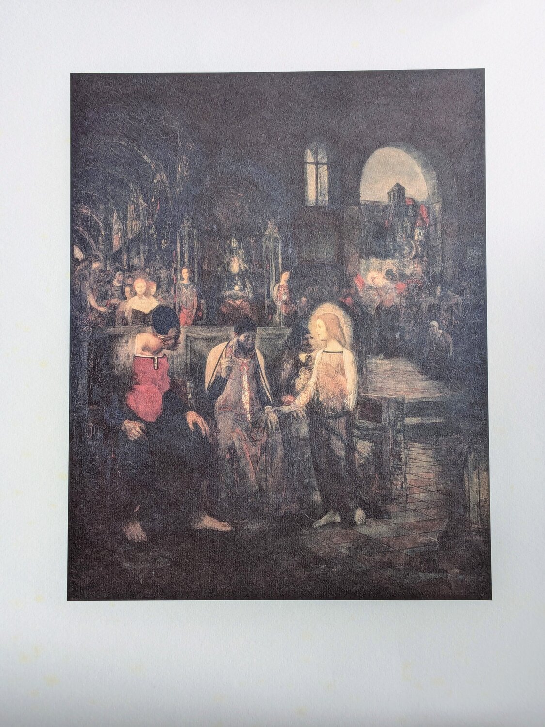 Jesus as a child among doctors - Art impression in colors Georges Rouault