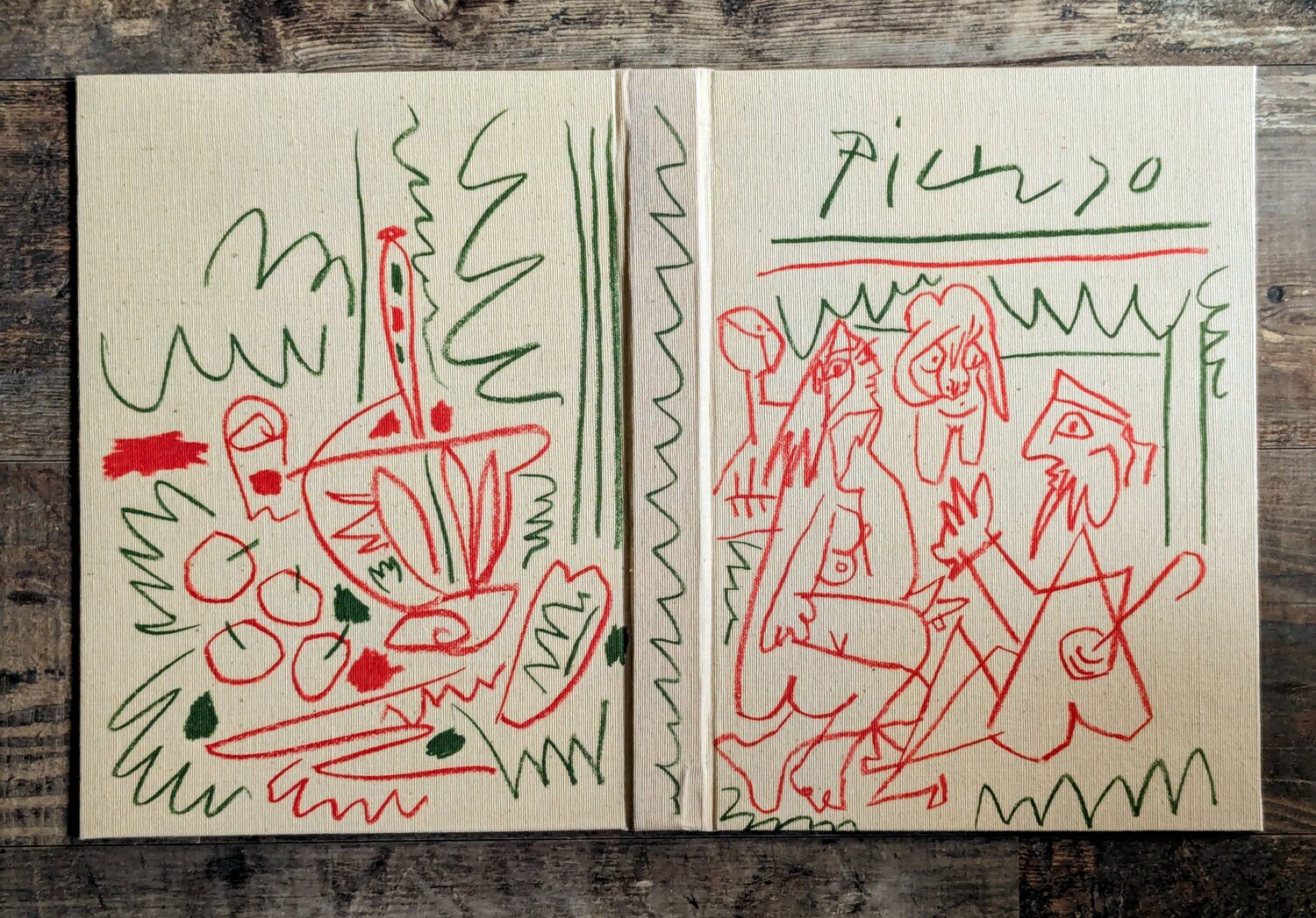 Lothographic print on canvas - Les Déjeuners , 1962 Pablo Picasso Druck zu verkaufen