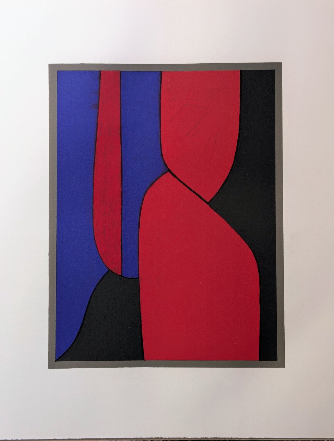 Abstraction - Original Lithograph in colors, 1972 / Op Art Victor Vasarely Werk auf Papier zu verkaufen