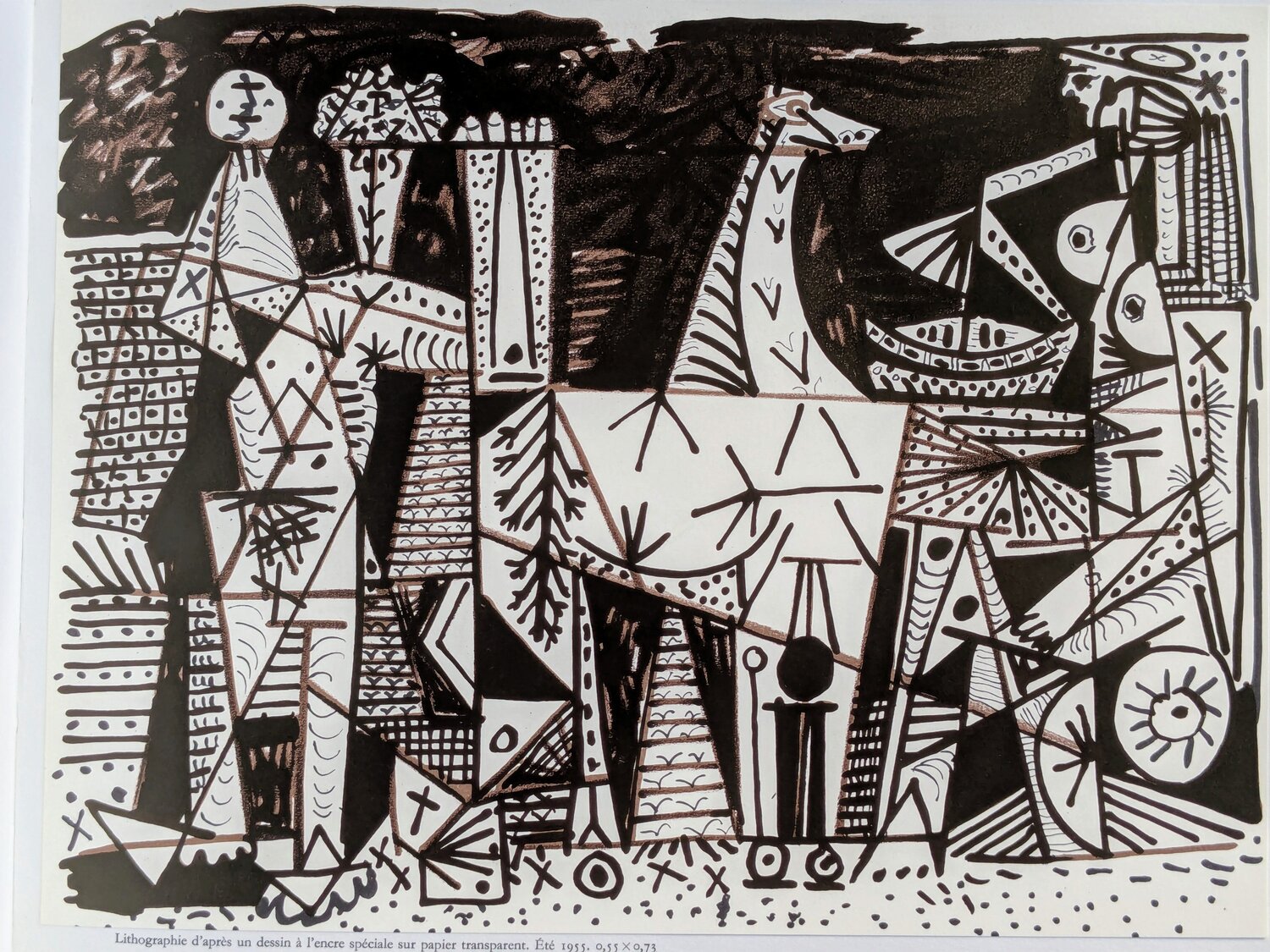 Untitled - Original Color Lithograph, 1966 Pablo Picasso Werk auf Papier zu verkaufen