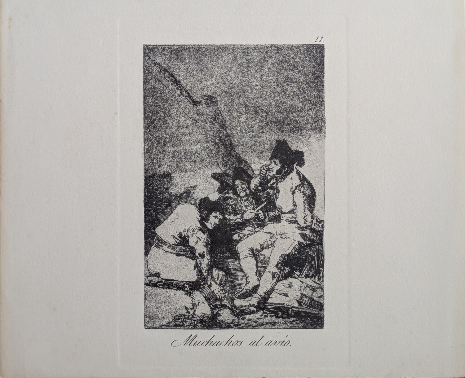 Los Caprichos - Muchachos al avio - Plate 11 Francisco de Goya